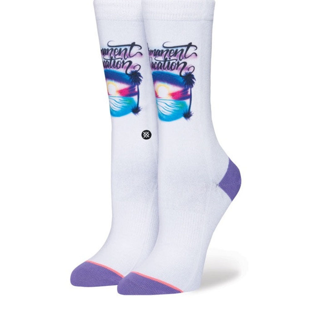 Stance Anthem Men’s Crew Socks “Airbrush Vacation” Size L (9-11) NWT